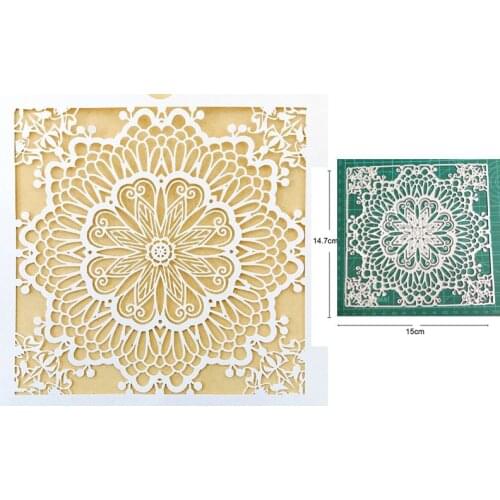 Customized dies Flower Background Frame Metal Cutting Dies Stencils DIY Scrapbooking dies Decor Embossing dies Paper Card Making