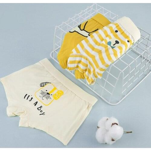 Baby Kids Children Boys Modal Underwear Panties Shorts Cute Confortable