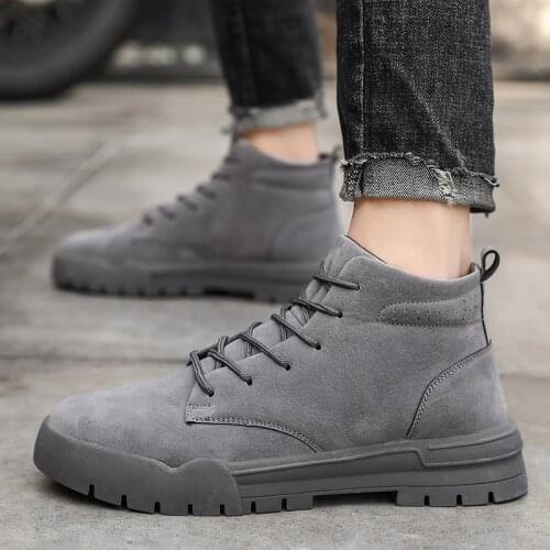 On sale spring casual mens boty botas de hot hombre man leather men para sport mens Mens work cuero 2020 informales coturno for