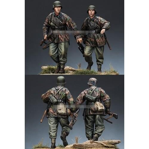 1/35 Resin Figure Model kits 2 Figures Unassambled Unpainted 389