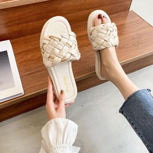 Summer shoes for women flip flop Flat slippers2021fashion new loafers designer Rubber Beach platform casual black House platform