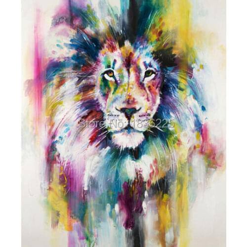 Handmade Modern Oil Painting On Canvas Unique Gifts for lions King The Frameless Painting By painter Picture Home Decoration