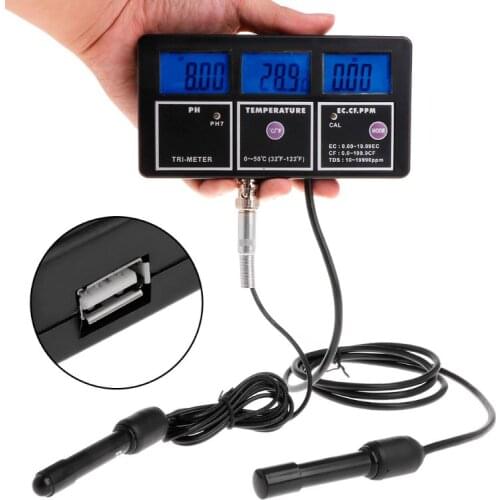 6in1 Water Quality Tester Monitor Aquarium Water Temperature pH EC CF TDS Meter
