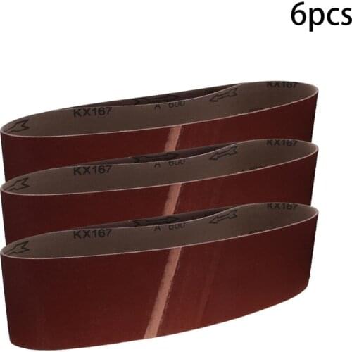 Utoolmart New Sanding Belt 400/600 Grit 4 Inch x24 Inch Size Alumina Grinding Abrasive Belt High Strength 3pcs/4pcs/6pcs