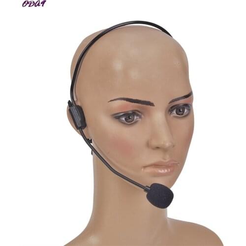 High Quality 1Pcs Headset Microphone Moving Flexible Earphone Dynamic Jack Mic For Loudspeaker Tour Guide Teaching Lecture