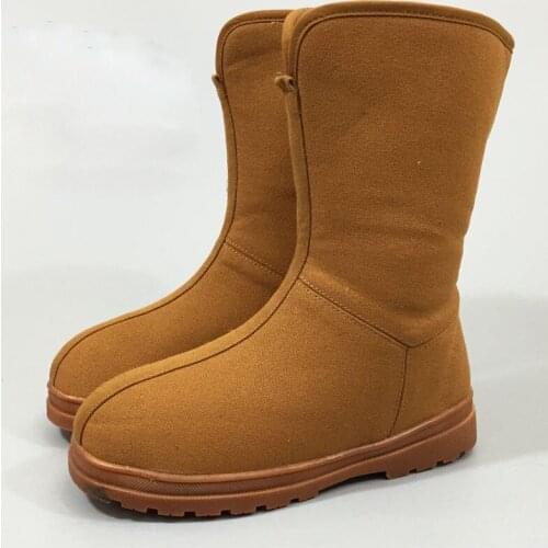 High quality winter warm zen shaolin monks boots Buddhism Buddha meditation shoes arhat