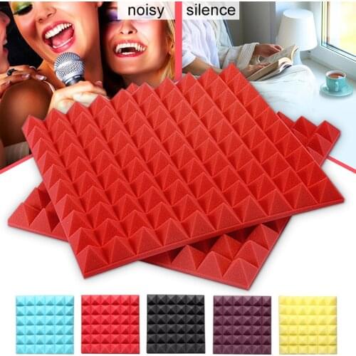 1Pcs 30x30x5cm Soundproof Foam Sound Absorption Treatment Panel Tile Soundproofing Foam Studio Acoustic Wedge Protective Sponge