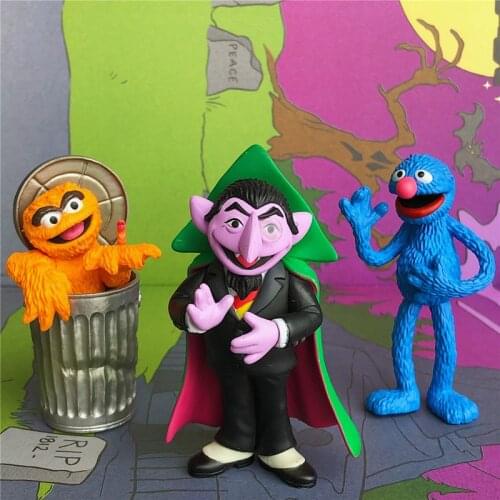 1PCS 7-8cm MEDICOM Sesame Street doll hand made ornaments collection ornaments