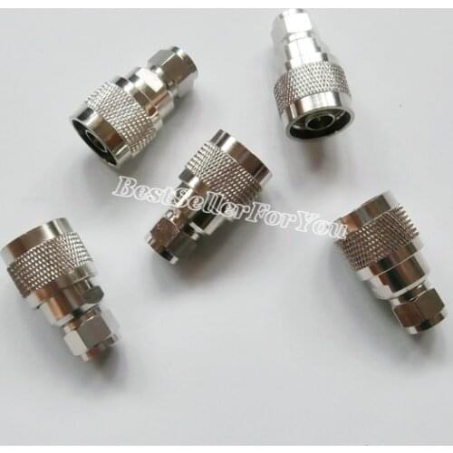 1Pcs N male plug to F Type Male RF Adapter Coax Connector Straight 50ohm