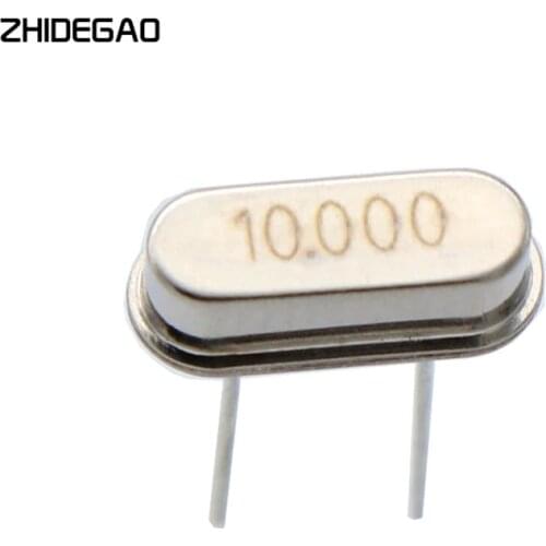 10pcs 10.000M 10.000MHZ 10MHz 10 MHZ Quartz Crystal Resonator Passive Oscillator HC 49S New ZHIDEGAO