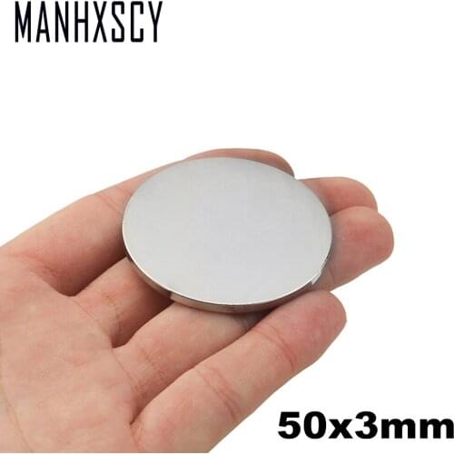 20pcs Neodymium N35 Dia 50mm X 3mm Strong Magnets Tiny Disc NdFeB Rare Earth For Crafts Models Fridge Sticking magnet 50x3mm