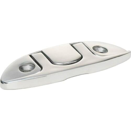 2x Boat Flip Up 4-1/2" Folding Cleat Dock Stainless Steel Silver 4-1/2"