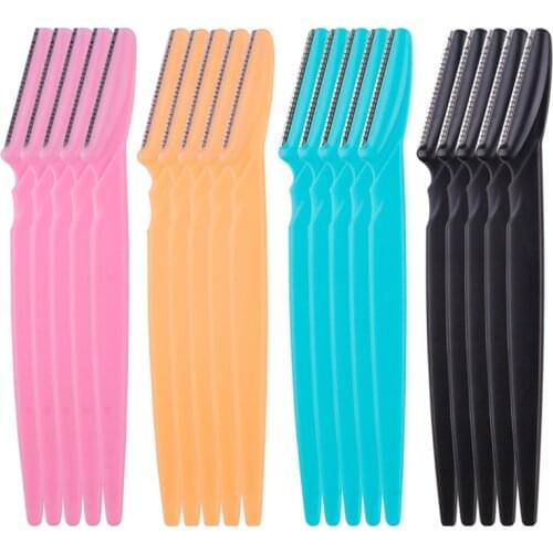 5/10/15Pcs Eyebrow Trimmer Makeup Tools Safe Eye Brow Razor Face Body Hair Removal Shaver Blades Woman Eyebrows Shaping Knife