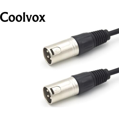 Audio Extension Cord Patch Balance Cords Male To Male Jack Connector XLR Cable Microphone Snake Cord for Phantom Power Amplifier