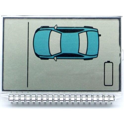 Russia version ZX925 lcd display for Sheriff ZX-925 lcd Screen remote two way car alarm system Key Fob Chain Car Accessories