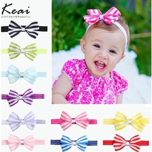 Kids Bow Baby Headband Girls Hair Accessories Cotton Rabbit Ear Turban Bow Elastic Hairband Baby Princess Christmas Day Gifts