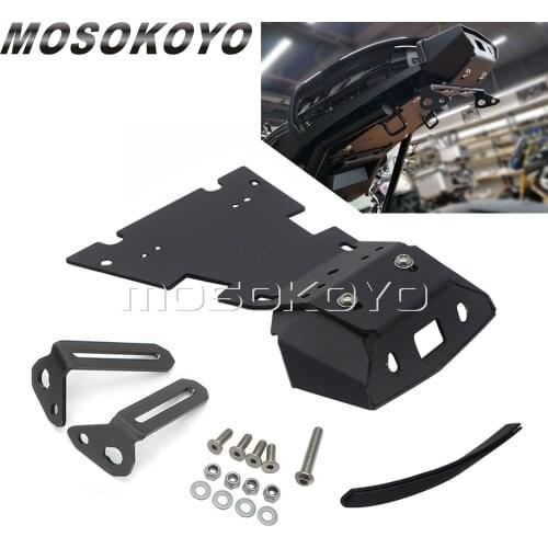 For BMW R NINET NINE T 9T Racer Scramble Urban R9T 2014-2017 Black Motorcycle Tail Mount License Plate Bracket Rear Holder