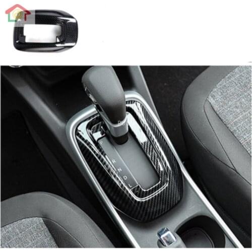 For Chevrolet Trax Tracker 2019 2020 Gear Box Cover Center Control Shift Frame Panel ABS Chrome Stickers Car Molding Accessories