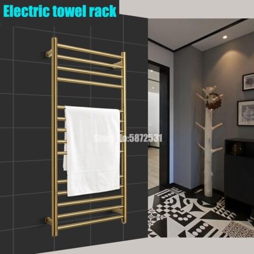304 stainless steel waterproof towel rack wall mounted towel warmer rack AC110-240V 50Hz 162W electric towel rack for bathroom