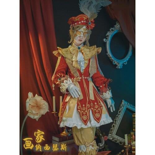 Game Identity V Survivor Painter Edgar Valden Cosplay Costume Narkissos Outfits Clothes Fancy Suits Halloween Carnival Uniforms