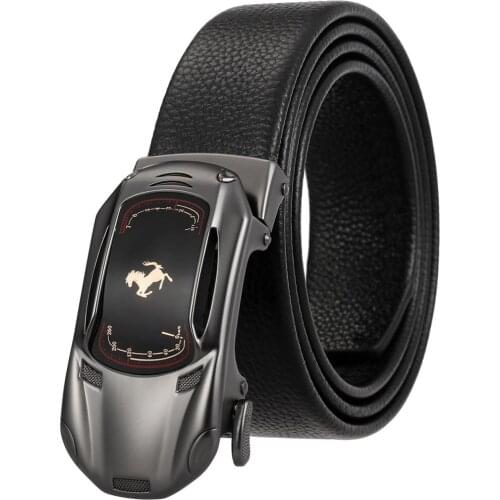 Leather Belts for Men NEW Mens Waistband New Automatic buckle belt Mens vintage strape width:3.5cm