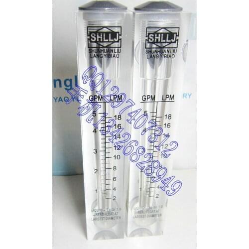 LZM-15 panel type water meter float flowmeter 0.5~5GPM 2~18LPM liquid flowmeter