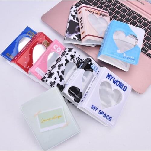 Cartoon Star Chasing Album Card Collection Book Round Hollow Photo Mini Album