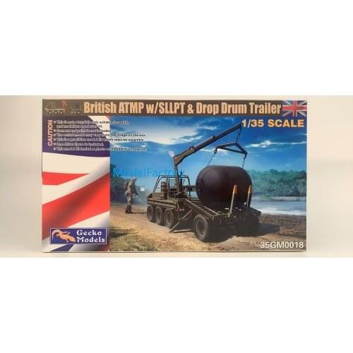 Gecko Models 35GM0018 1/35 British ATMP w/Sllpt & Drop Drum Trailer
