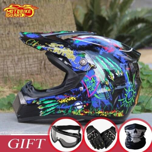 Motocross Helmets Motorbike Off-road Helmet Mountain Full Face Bicycle ATV MTB DH Racing Helmets Motorcycle Bike Riding Helmet