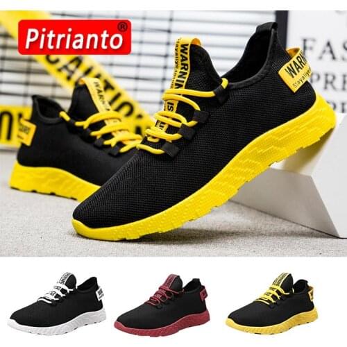 Men Casual Shoes Sneakers Summer Flying Fabric Lac-up Lightweight Comfortable Breathable Walking Plus Size 2019 New Mesh Men