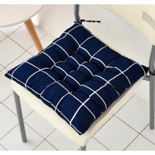 40x40cm Soft Square Stripe Seat Home Office Tie on Chair Cushion Car Pad Pillow