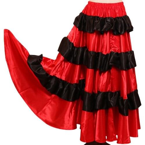 New high quality skirt 2017 Latin skirt, Modern Dress dress beautiful red, suitable for the evening party
