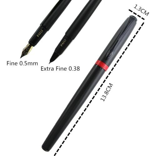 3 Colour Luxury quality Wingsung 9121 Frosted metal Round office Fountain Pen New School students office stationery ink pens