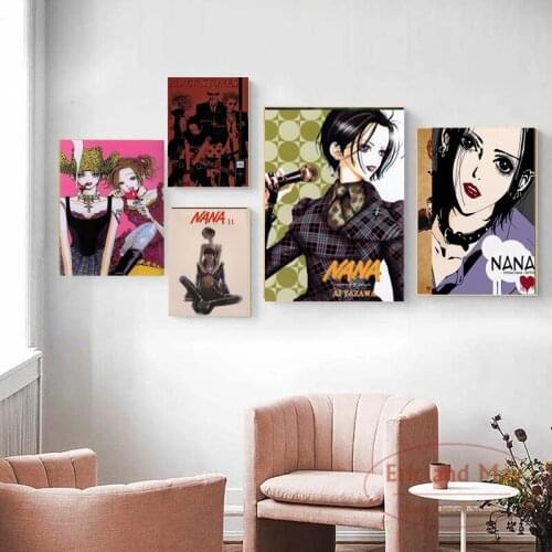 Anime Black Stone Nana Canvas Poster Art Painting and Wall Art Picture Print Modern Family Bedroom Decor Posters Cuadros