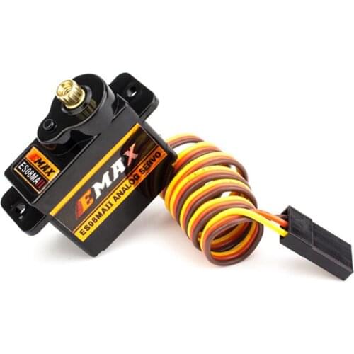 Gift EMAX ES08MA II 12g Mini Metal Gear Analog Servo For RC Plane FPV Drone Racing