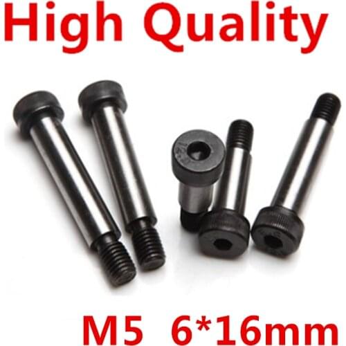 Rodamientos Bearing Rolamentos 10 Pieces M5 Threaded 6 X 16mm 12.9 Grade Alloy Steel Hexagon Socket Head Shoulder Screw Bolt