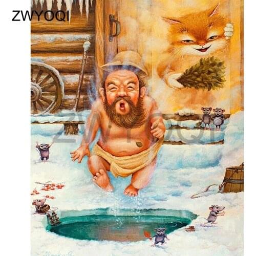 Full Round Diamond mosaic fox Ancient poet Full Square Diamond embroidery Cross stitch fox Ancient poet DIY Diamond painting fox