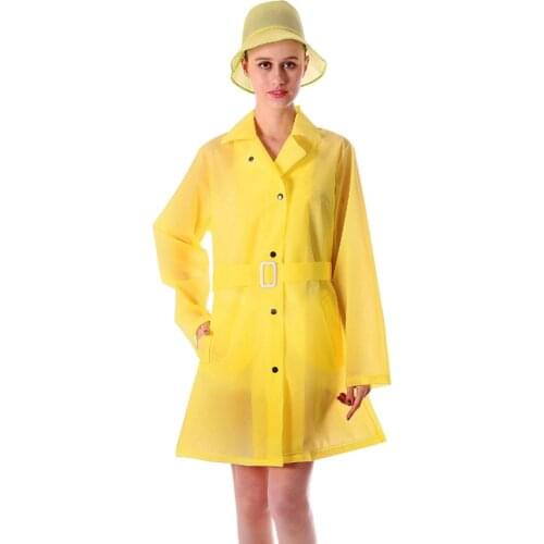 Transparent Raincoat Women Impermeable Rain Jacket Long Windbreaker Rain Coats Waterproof Hood Gabardina Mujer Rain Gear AC50RC