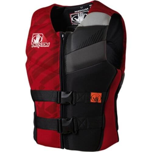 Adult Life Vest Jacket Neoprene Smooth Skin Safety Life for Water Ski Wakeboard Swimming Fishing Boating Kayak Drifting Skating