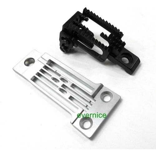 1/4 THROAT PLATE & FEED DOG # 129-53204+129-63351 for JUKI MS-1261-V045