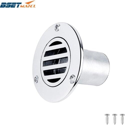 1.5 inch 38mm Marine Grade Stainless Steel 316 Boat Floor Deck Drain for Boat Yacht Deck Drainage Hardware Rowing Accessories