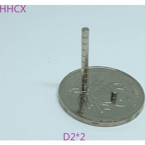 10pcs/lot Disk magnet 2x2 N35 Magnet 2*2 Magnets for speaker