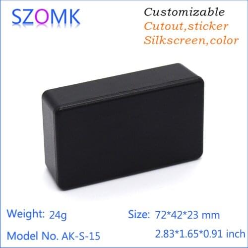 10 pcs) small plastic box 72*42*23mm 2.83*1.65*0.91inch the enclosure project case plastic enclosure box szomk