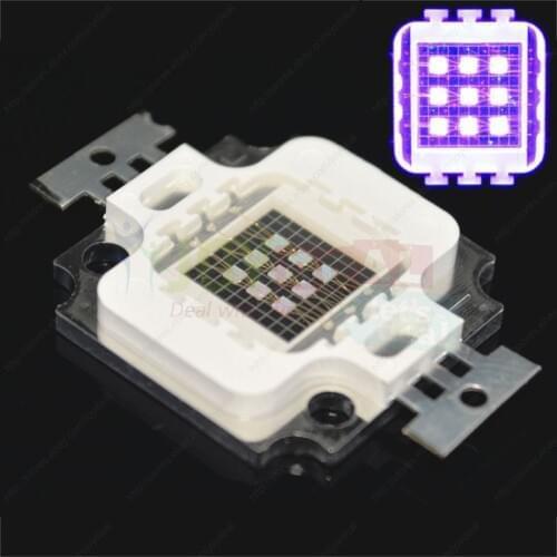 10W Ultra-Violet/UV/Purple 395NM-405NM High Power Multichip Intergrated Led Lamp Light Emitter
