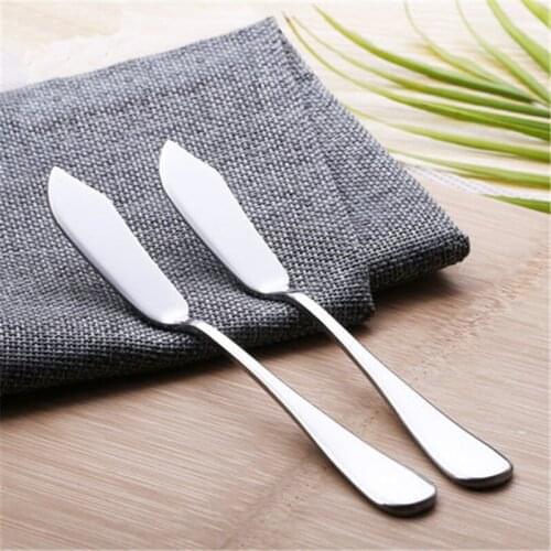 100pcs/lot Stainless steel Utensil Cutlery Butter Knife Cheese Dessert Jam Spreader Breakfast Tool