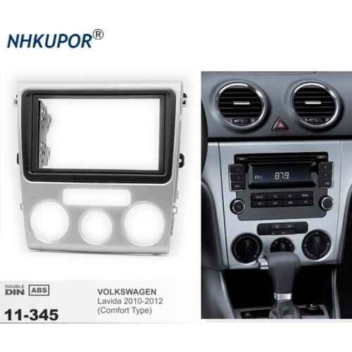 11-345 Car Radio Fascia For VOLKSWAGEN Lavida 2010-2012(Comfort Luxury Type) Stereo Fascia Dash CD Trim Installation Frame Kit