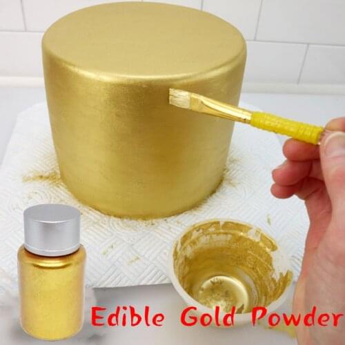 20g Edible gold Powder Fondant Cake Pigment Macaron Chocolate Decoration Glitter Powder Silver Pearl Powder Baking Color Dust