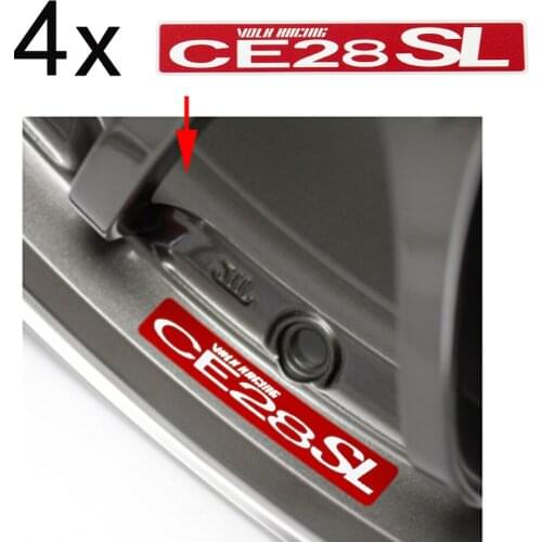 4 pcs Car Styling Car Stickers Wheel Hub Sticker For RAYS Volk Racing CE28SL Rim Decoration Decal Wholesale Accessories