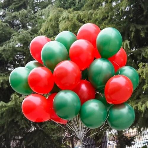 50pcs/lot Christmas balloon white red Santa Claus Christmas tree sky star balloon 2017 year new year Balloon Party Decoration