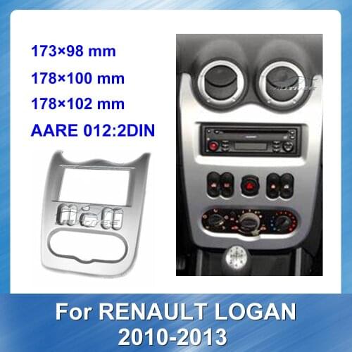 Car Audio Radio Big Screen Fascia Frame Adapter for RENAULT Logan 2010-2013 Radio Fascia Frame Adapter Panel Dash Trim Bezel